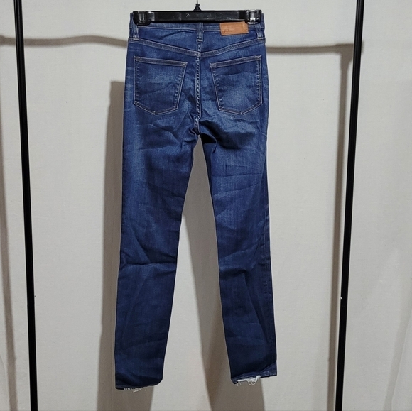 J. Crew jeans Lookout high rise skinny blue denim pants distressed stretchy 25 - Picture 2 of 14